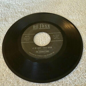 De Luxe The Manhattans 7-inch 45 RPM Vinyl Record Black White